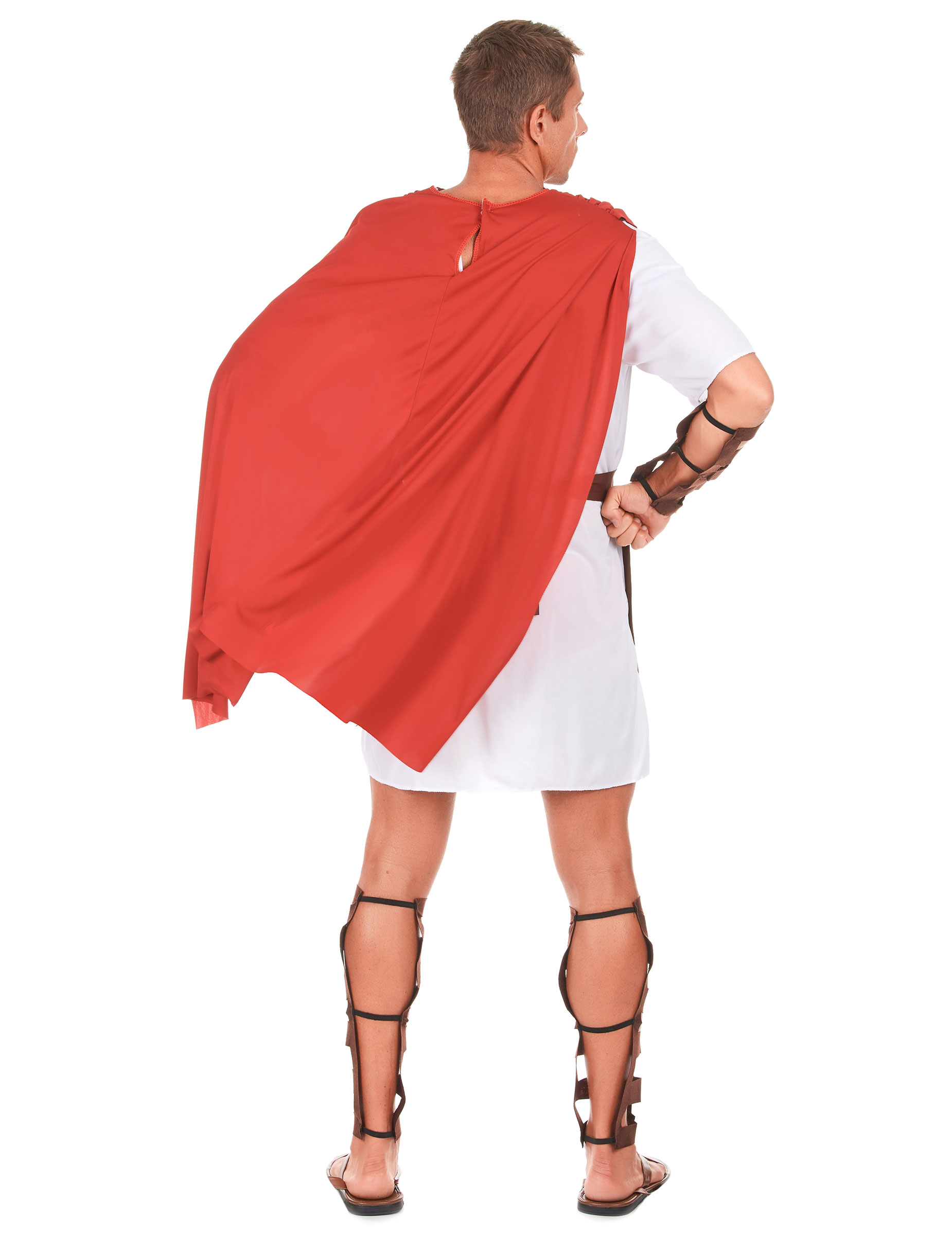 Costume Toge Grecque Homme - Déguisement Gladiateur/empereur Romain, Sans Manches, Tailles S à 3XL, Polyester/élasthanne
