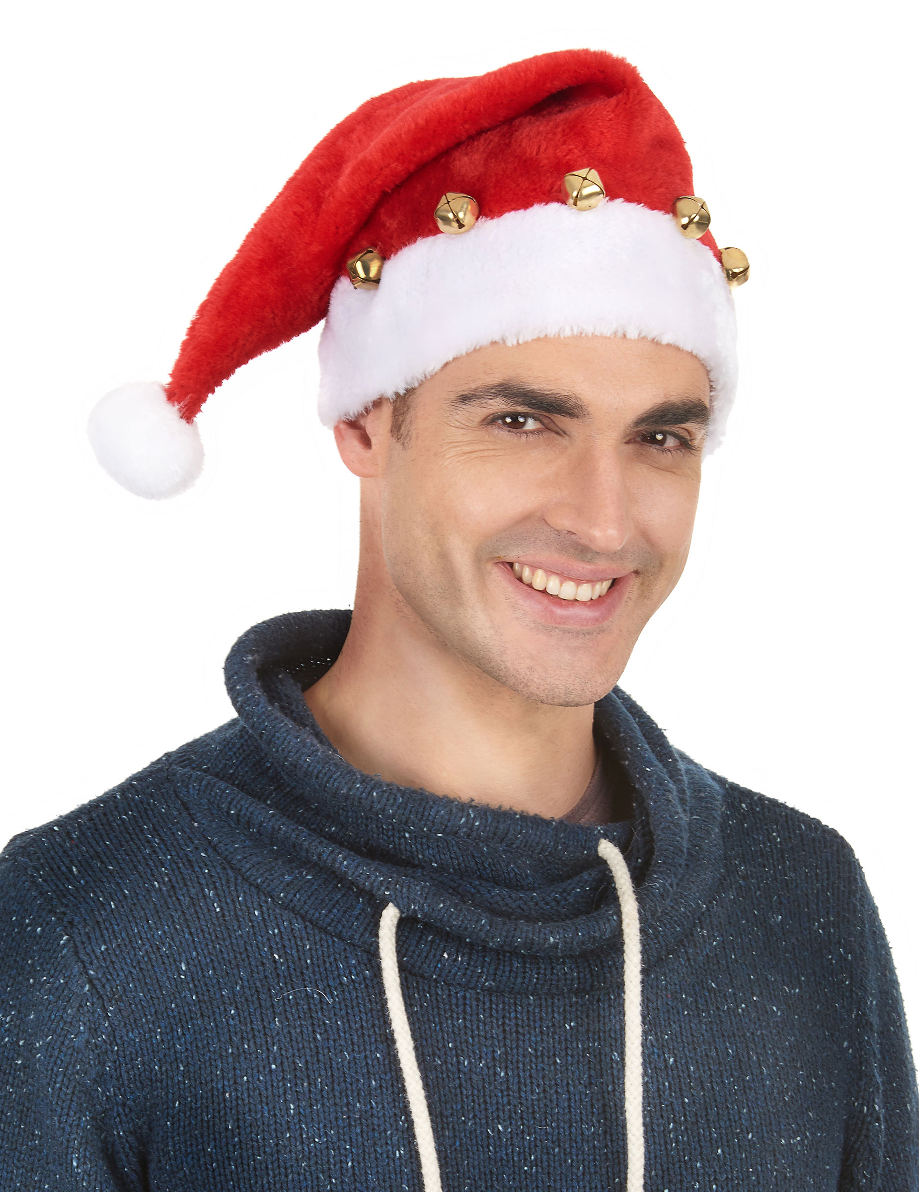 Wohlstand 10 Pcs Bonnet de Noel,Bonnets de Père Noel Mere Noël 28*36cm,avec Pompon laccessoire Festif idéal pour Les fêtes de Fin dannée pour Adultes Rouge et Blanc en Feutre 