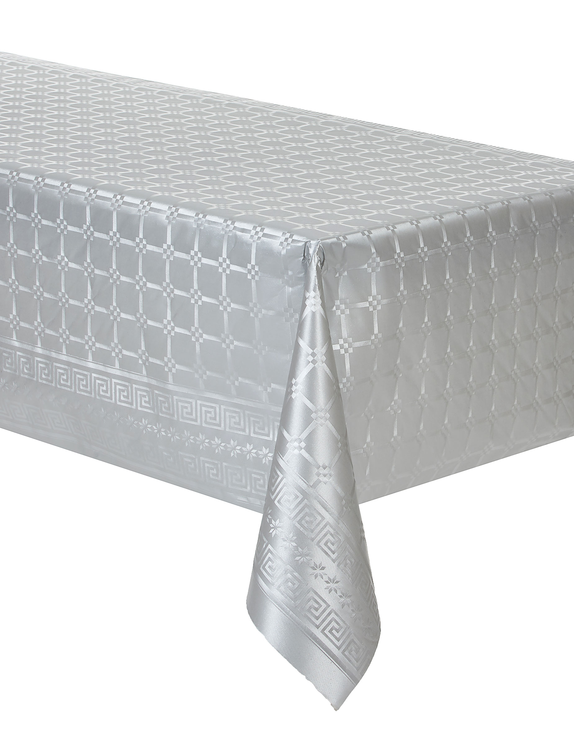 34029 Nappe en Papier Rouleau damassé Ciao Blanc 120 cm x 7 m 