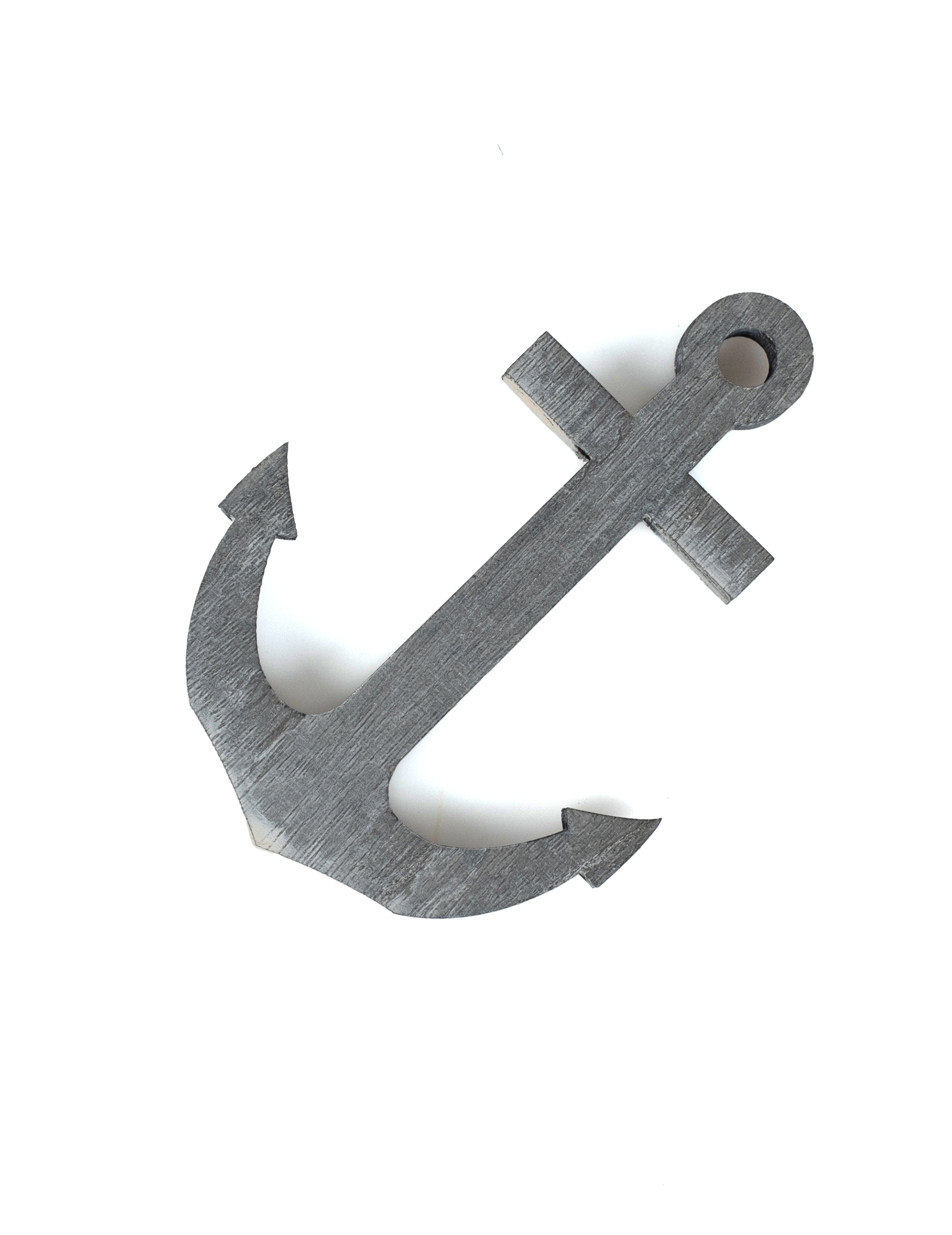 Déco Ancre Bateau En Bois - 12cm - Décoration Marine Pour Table Ou Mur