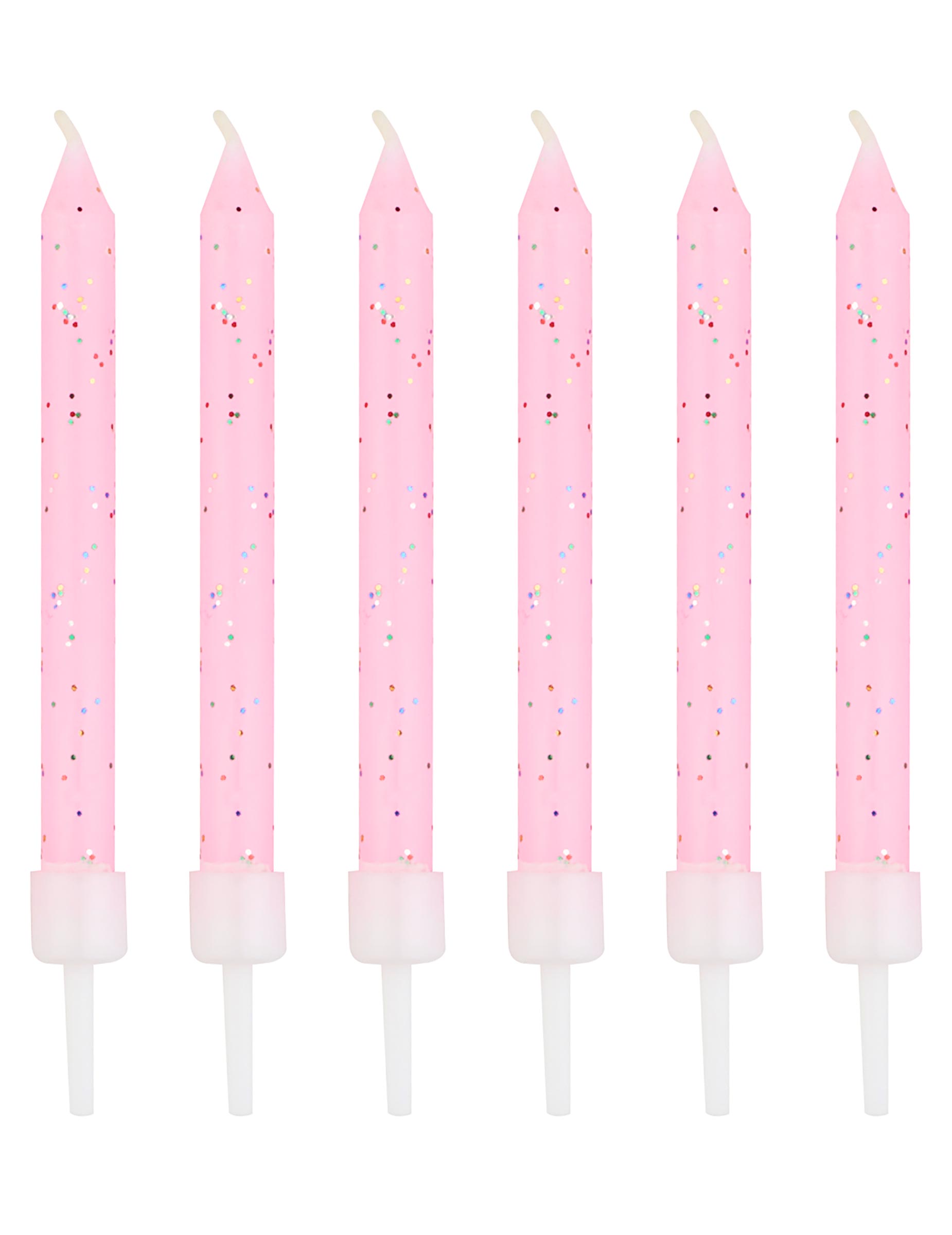 Bougies Chiffres 15 Et 51 Pour Gâteau D'Anniversaire - Rose à Paillettes - Hauteur 12,5 Cm - Cire De Qualité