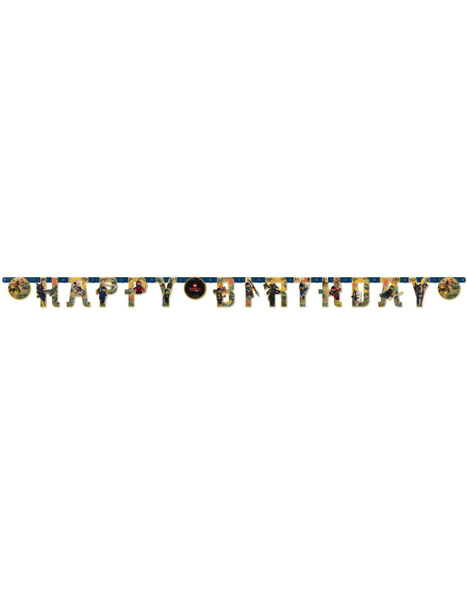 Bannière En Papier Happy Birthday Lego Ninjago™ 200 X 15 Cm - Vegaooparty