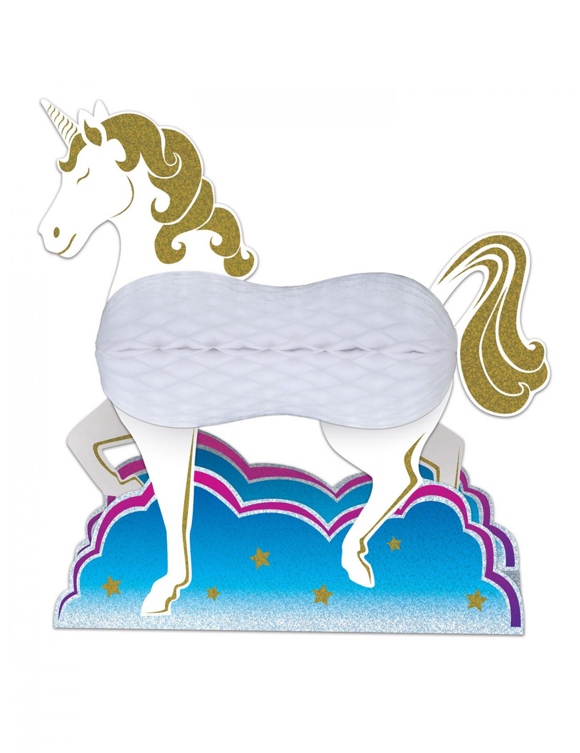 Confettis Table Licorne Arc-en-ciel - 60Pcs Papier Double Face Enfant