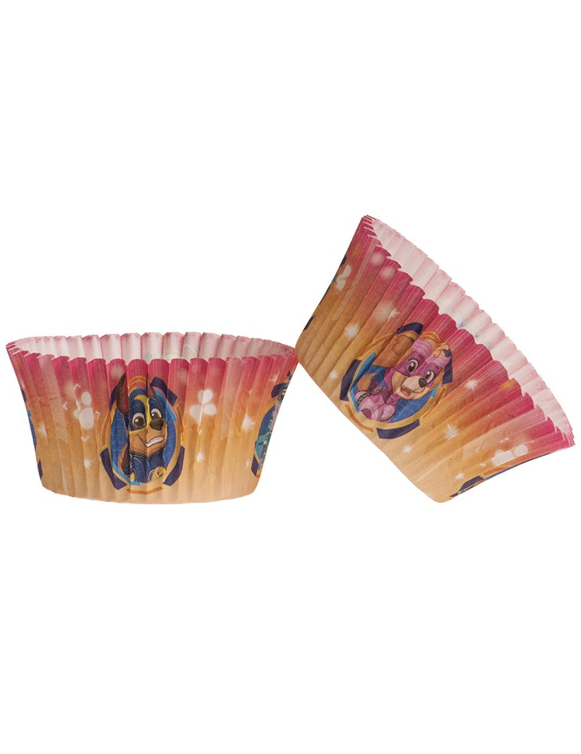 25 Moules à cupcakes en papier Pat Patrouille™ 5 x 3 cm Vegaooparty