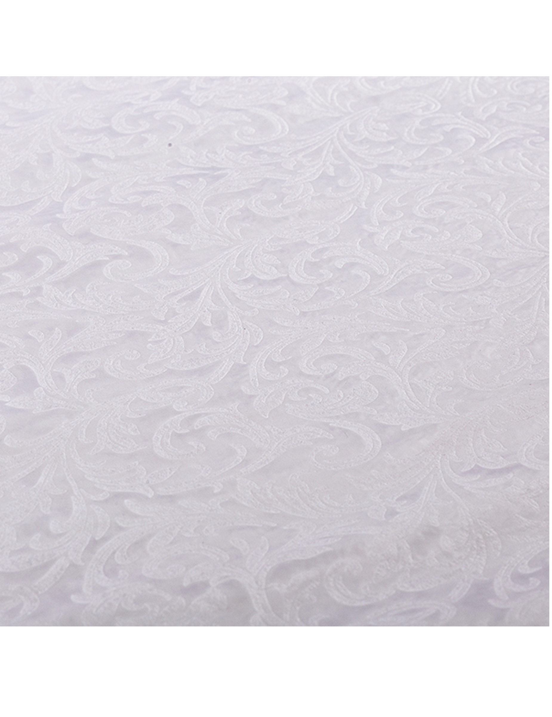 Nappe en tissu blanche embossée 140 x 240 cm Vegaooparty