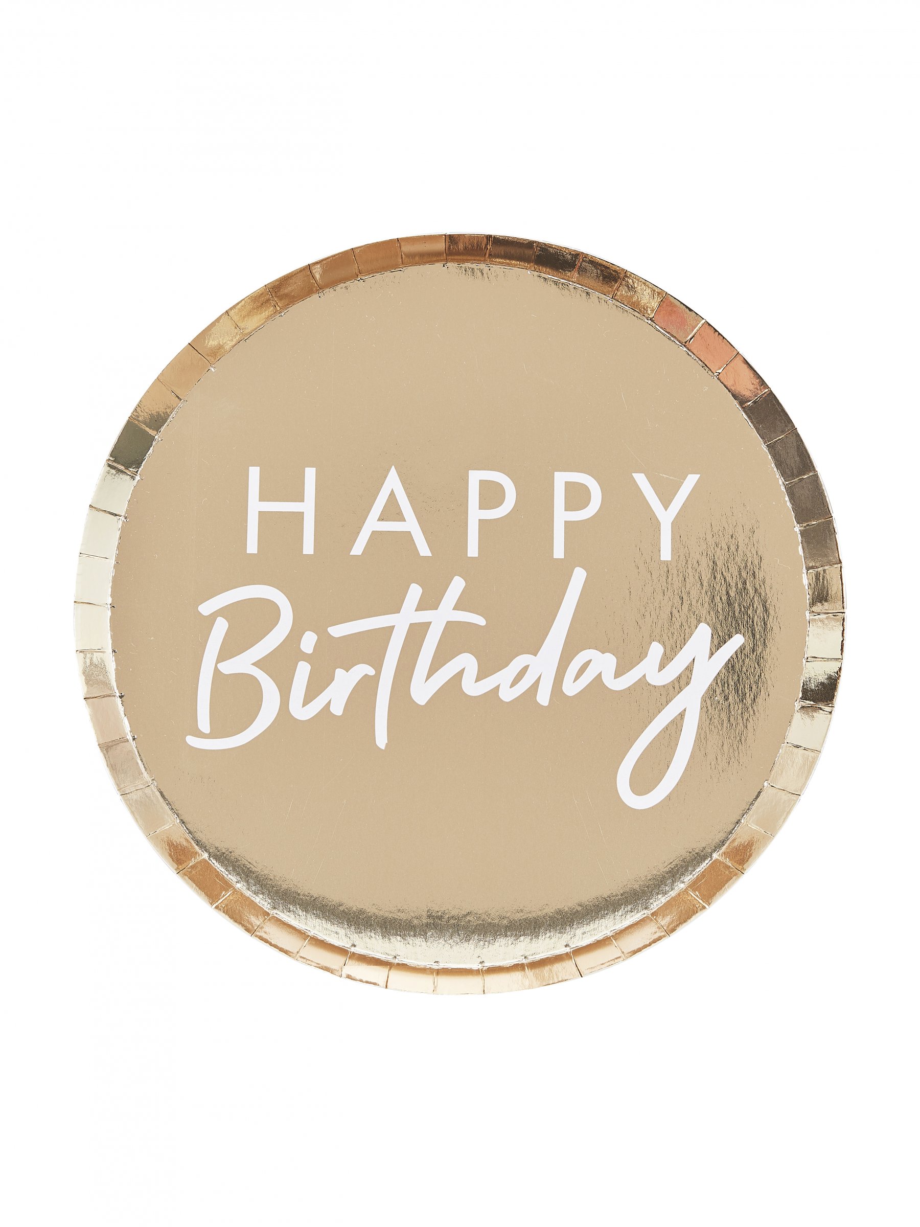 8 Assiettes En Carton Happy Birtdhay Dor es 24 Cm Vegaooparty