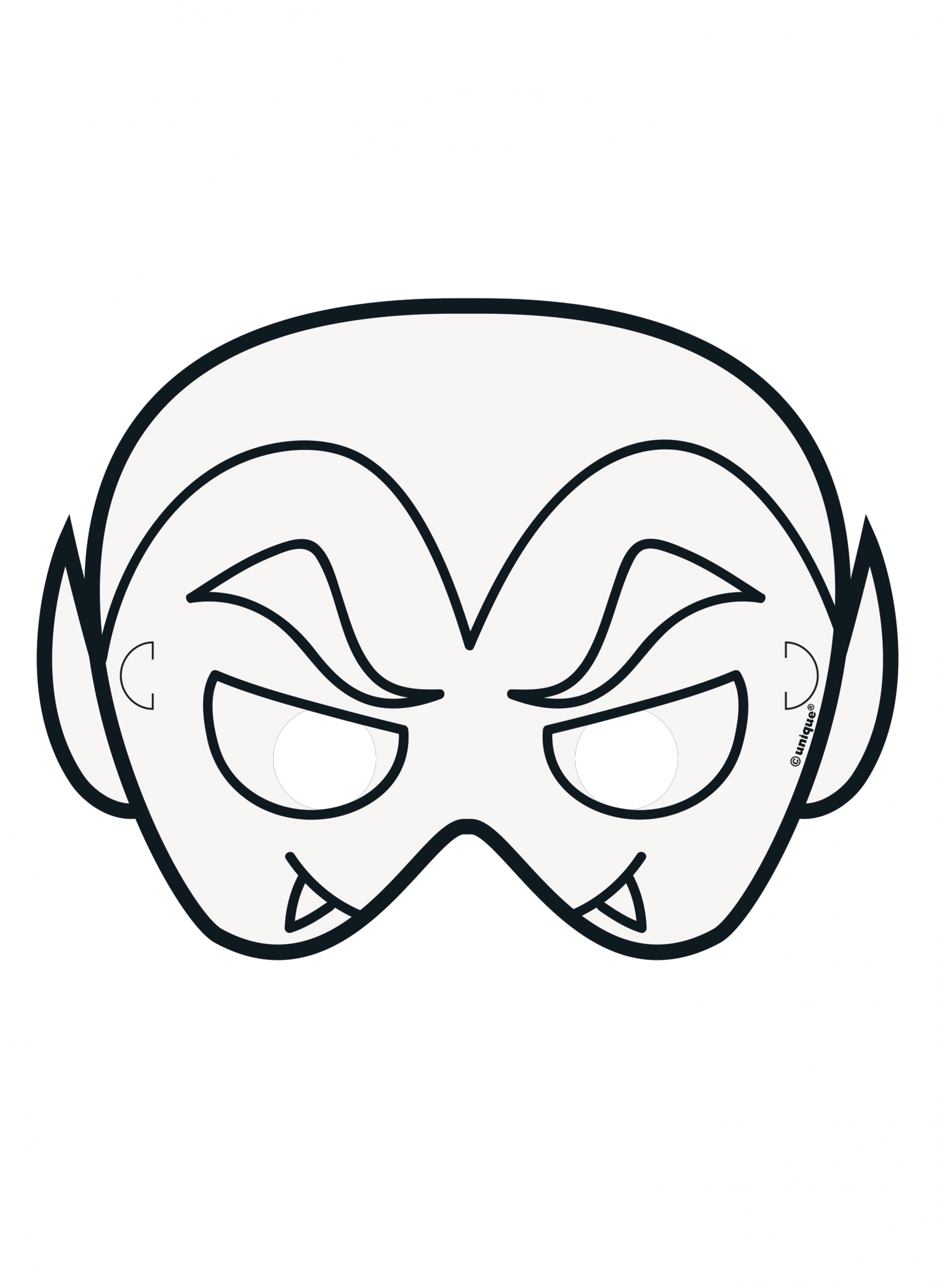 10 Masques Blancs En Papier à Peindre - Pour Halloween, Carnaval, DIY | Masques Décoratifs Personnalisables