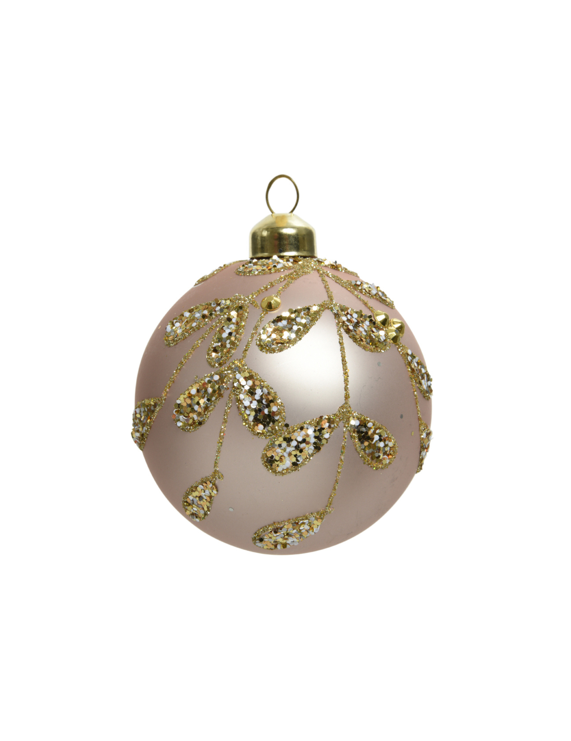 Boules De Noël Dorées 8 Cm - Lot De Décorations Pour Sapin, Guirlande Ou Centre De Table, Finition Brillante