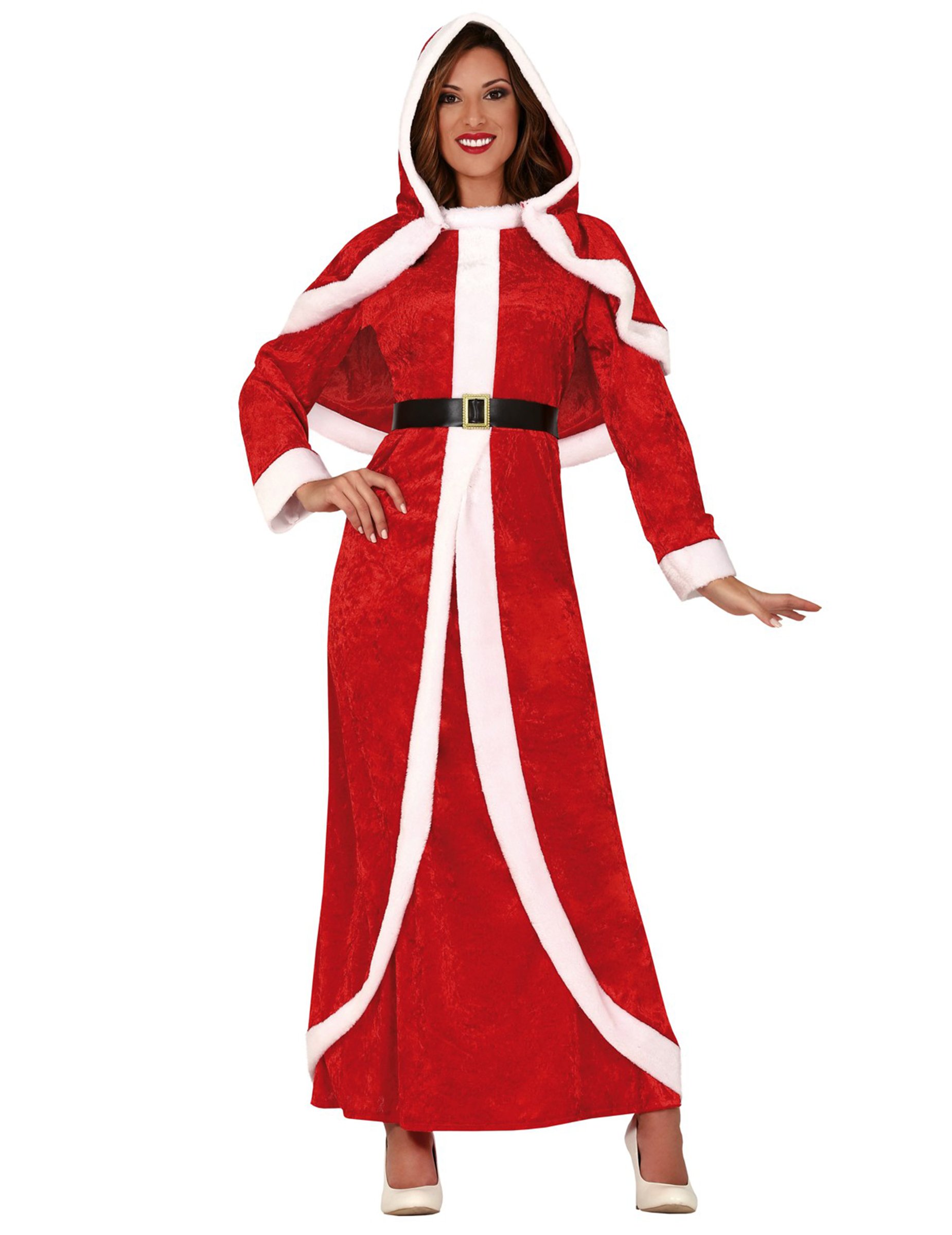 Déguisement mère Noël robe longue femme Vegaooparty