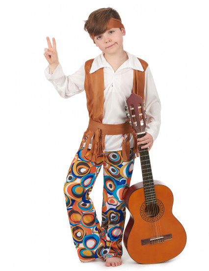 Déguisement hippie marron garçon Déguisement hippie marron garçon