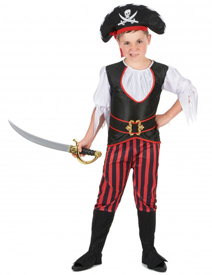 Déguisement pirate effet satiné garçon Déguisement pirate effet satiné garçon