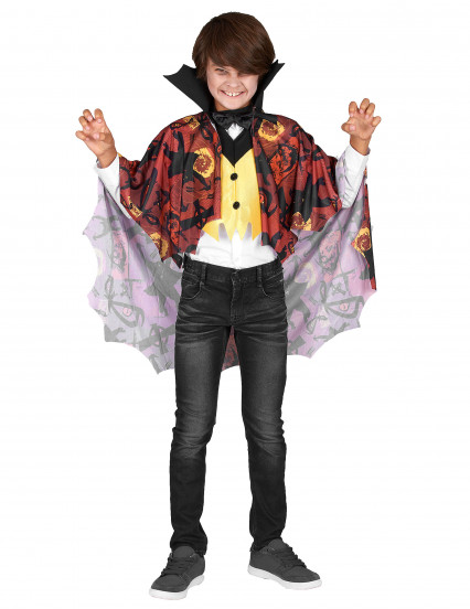 Déguisement vampire garçon jaune et rouge Halloween Déguisement vampire garçon jaune et rouge Halloween