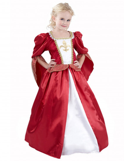 Déguisement princesse médiévale effet satiné fille Déguisement princesse médiévale effet satiné fille