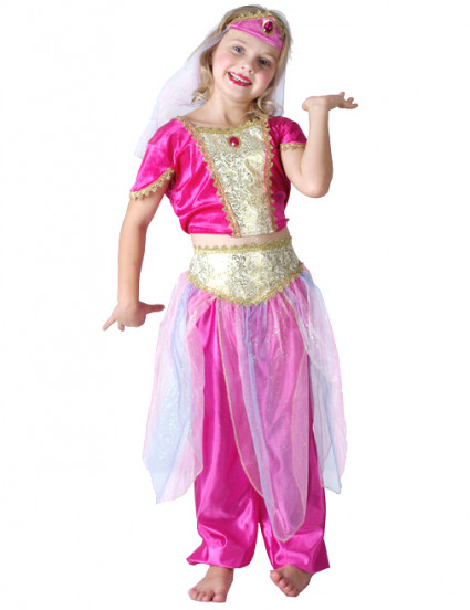 Déguisement danseuse orientale rose fille Déguisement danseuse orientale rose fille