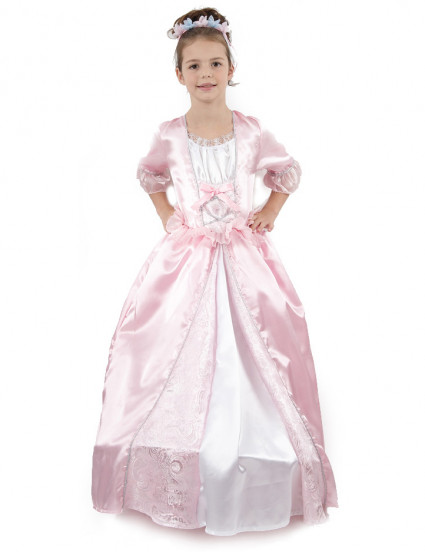 Déguisement princesse avec une couronne à fleurs fille Déguisement princesse avec une couronne à fleurs fille