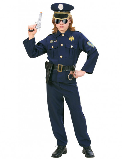Déguisement policier bleu marine garçon Déguisement policier bleu marine garçon