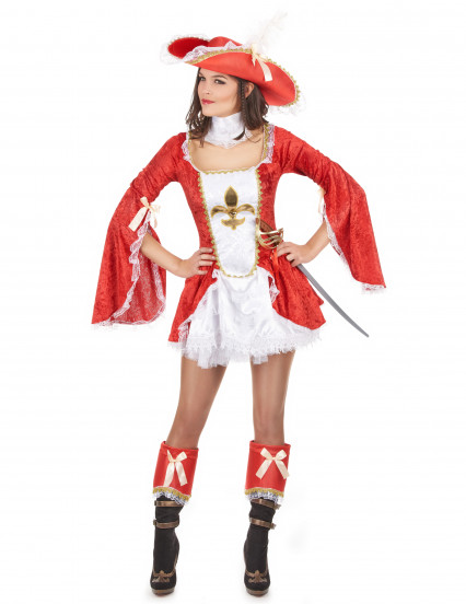 Déguisement mousquetaire sexy rouge femme Déguisement mousquetaire sexy rouge femme