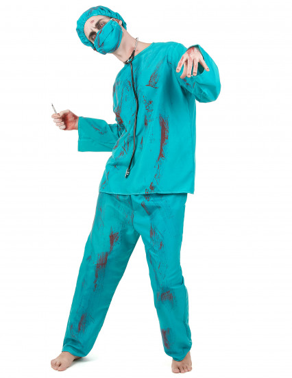 Déguisement chirurgien zombie Halloween adulte Déguisement chirurgien zombie Halloween adulte