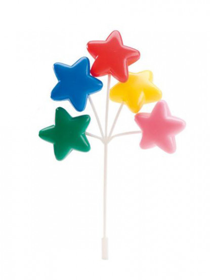 Chapeau à Gâteau "20 Ans" Avec étoiles Et Bougies - Décoration Anniversaire (tour De Tête 64 Cm)