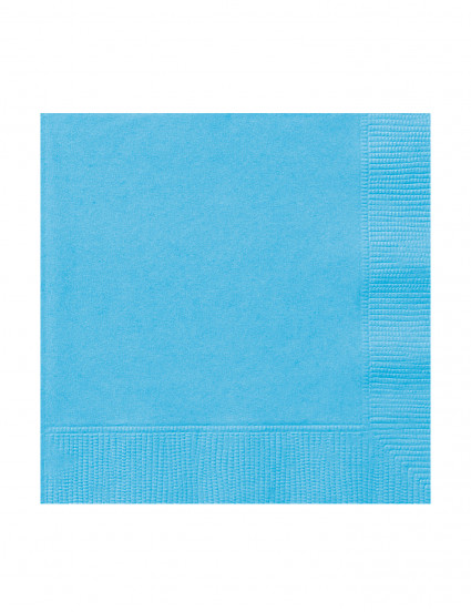 20 Petites Serviettes en papier bleues pastel 25 x 25 cm 20 Petites Serviettes en papier bleues pastel 25 x 25 cm