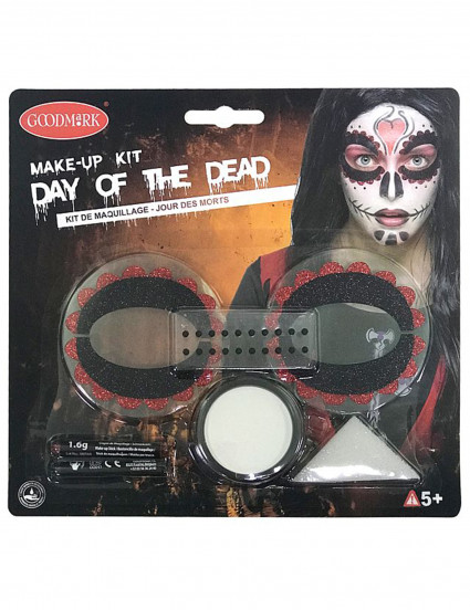 Kit maquillage coloré femme - Dia de los muertos Kit maquillage coloré femme - Dia de los muertos