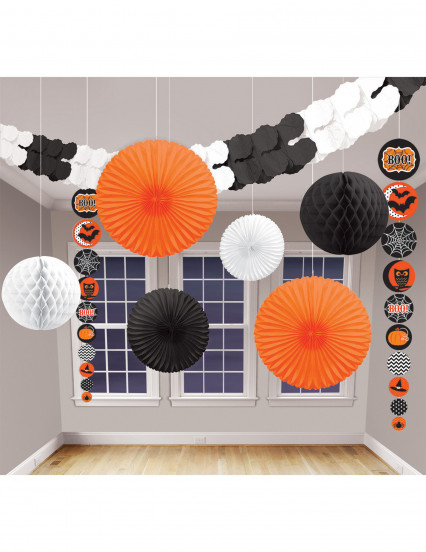 Kit de 9 décorations Halloween Tendance Kit de 9 décorations Halloween Tendance