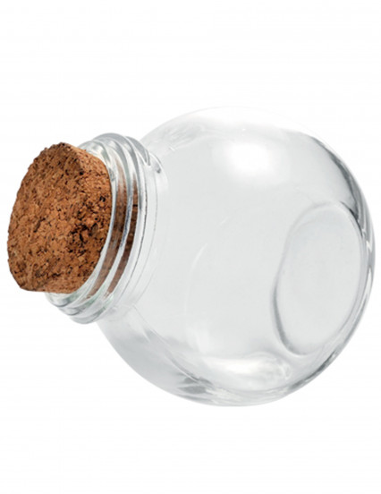 Petit bocal en verre avec bouchon liège 5,5 cm Petit bocal en verre avec bouchon liège 5,5 cm
