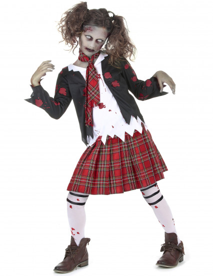 Déguisement écolière zombie fille Halloween Déguisement écolière zombie fille Halloween