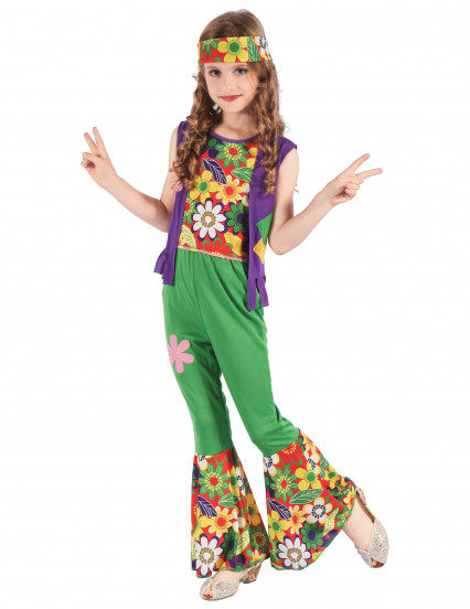 Déguisement hippie flower power fille Déguisement hippie flower power fille