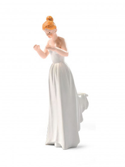 Figurine mariée portée blonde Figurine mariée portée blonde