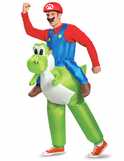 Déguisement gonflable Mario sur Yoshi Nintendo® adulte Déguisement gonflable Mario sur Yoshi Nintendo® adulte