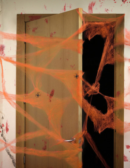 Toile d'araignée orange avec araignées 20 g Halloween Toile d'araignée orange avec araignées 20 g Halloween