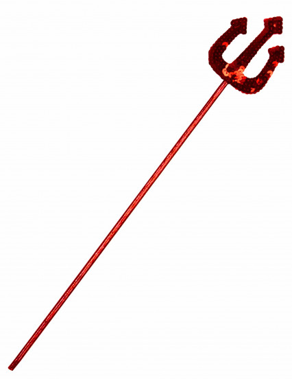 Fourche de diable rouge à sequins adulte et enfant Fourche de diable rouge à sequins adulte et enfant