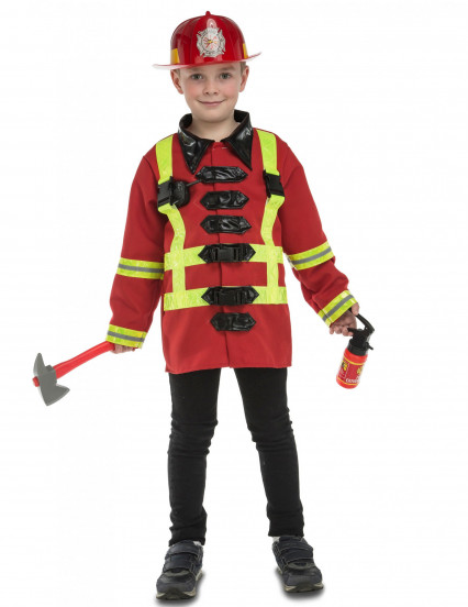 Déguisement pompier avec accessoires enfant Déguisement pompier avec accessoires enfant