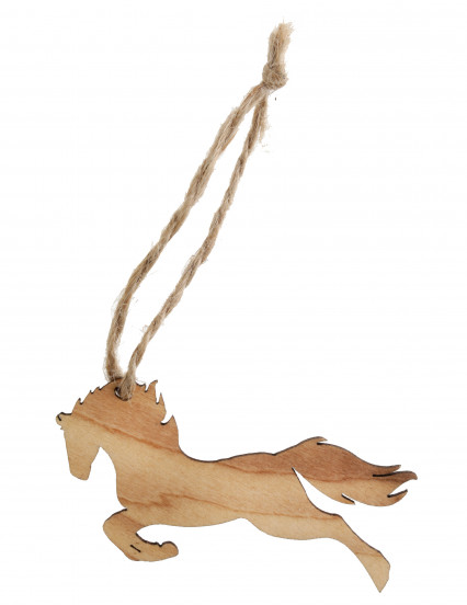 6 Marque-places Cheval avec cordon en bois vieilli 7 x 4,2 cm 6 Marque-places Cheval avec cordon en bois vieilli 7 x 4,2 cm