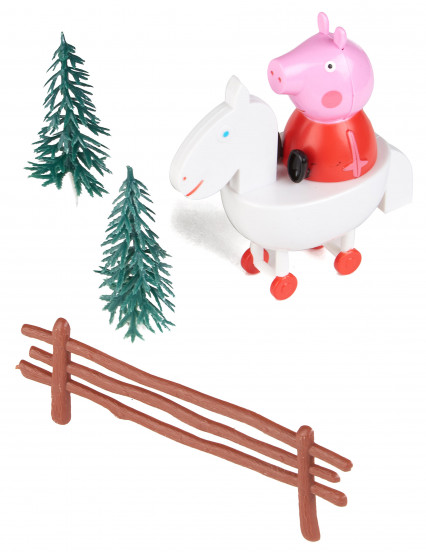 Kit de décoration pour gâteau Peppa Pig ™ 9 cm Kit de décoration pour gâteau Peppa Pig ™ 9 cm