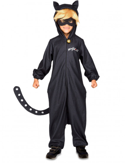 Déguisement combinaison Chat Noir Miraculous™ enfant Déguisement combinaison Chat Noir Miraculous™ enfant