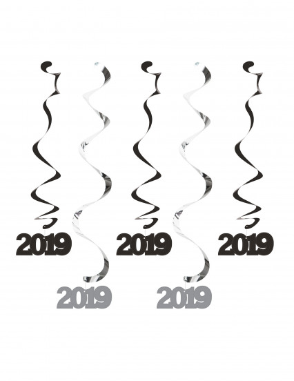 5 Suspensions 2019 noir et argent 60 cm et 96 cm 5 Suspensions 2019 noir et argent 60 cm et 96 cm
