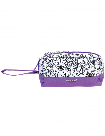 Trousse lavable à colorier violette avec 1 marqueur Trousse lavable à colorier violette avec 1 marqueur