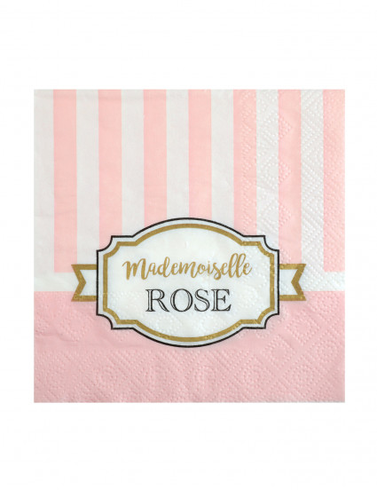 20 Petites serviettes en papier Baby shower rose 25 x 25 cm 20 Petites serviettes en papier Baby shower rose 25 x 25 cm