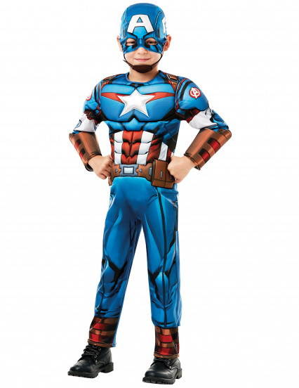 Déguisement luxe Captain America™ série animée garçon Déguisement luxe Captain America™ série animée garçon
