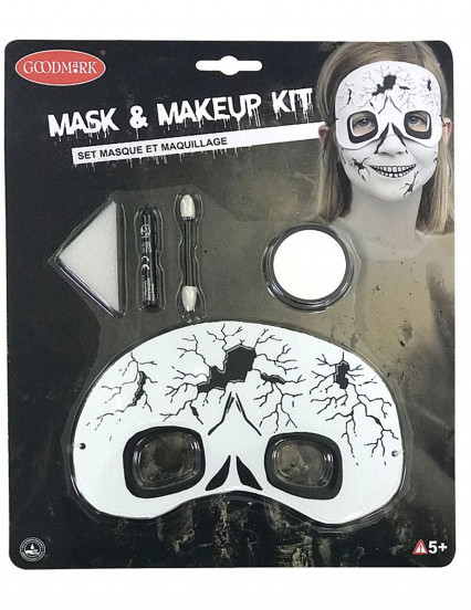 Kit maquillage et masque squelette Kit maquillage et masque squelette