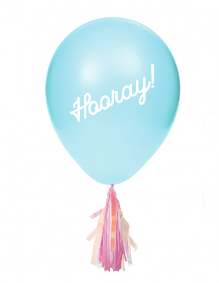 8 Ballons en latex avec tassels iridescentes et stickers 20,3 cm 8 Ballons en latex avec tassels iridescentes et stickers 20,3 cm