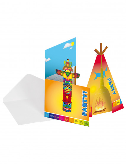 8 Cartons d'invitations en carton Indien avec enveloppes 12 x 22 cm 8 Cartons d'invitations en carton Indien avec enveloppes 12 x 22 cm