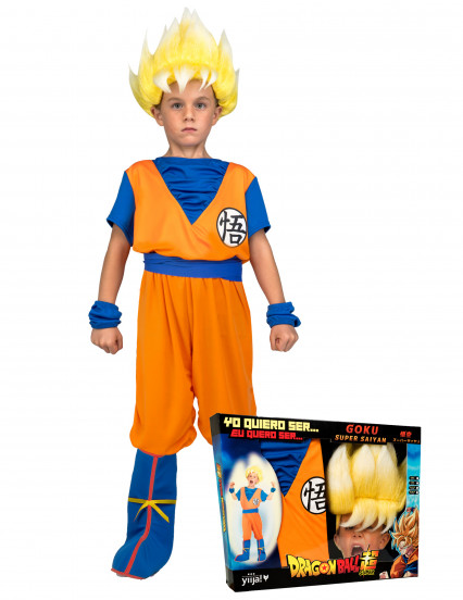 Coffret déguisement Super Saiyan Goku Dragon Ball™ enfant Coffret déguisement Super Saiyan Goku Dragon Ball™ enfant