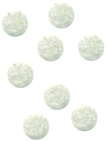 8 Accessoires piñata balles rebondissantes iridescentes 8 Accessoires piñata balles rebondissantes iridescentes