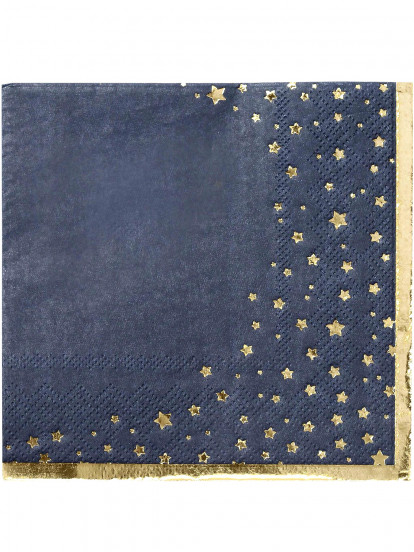 16 Petites serviettes en papier dorées métalliques 25 x 25 cm 16 Petites serviettes en papier dorées métalliques 25 x 25 cm
