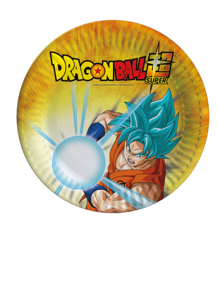 8 Petites assiettes en carton Dragon Ball Super™ 18 cm 8 Petites assiettes en carton Dragon Ball Super™ 18 cm