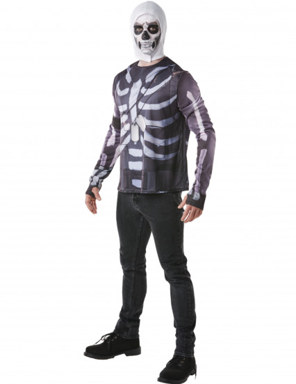 T-shirt et cagoule Skull Trooper Fortnite™ adulte T-shirt et cagoule Skull Trooper Fortnite™ adulte
