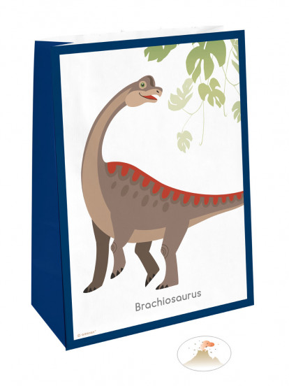 4 Sacs cadeaux Grands Dinosaures avec stickers 4 Sacs cadeaux Grands Dinosaures avec stickers